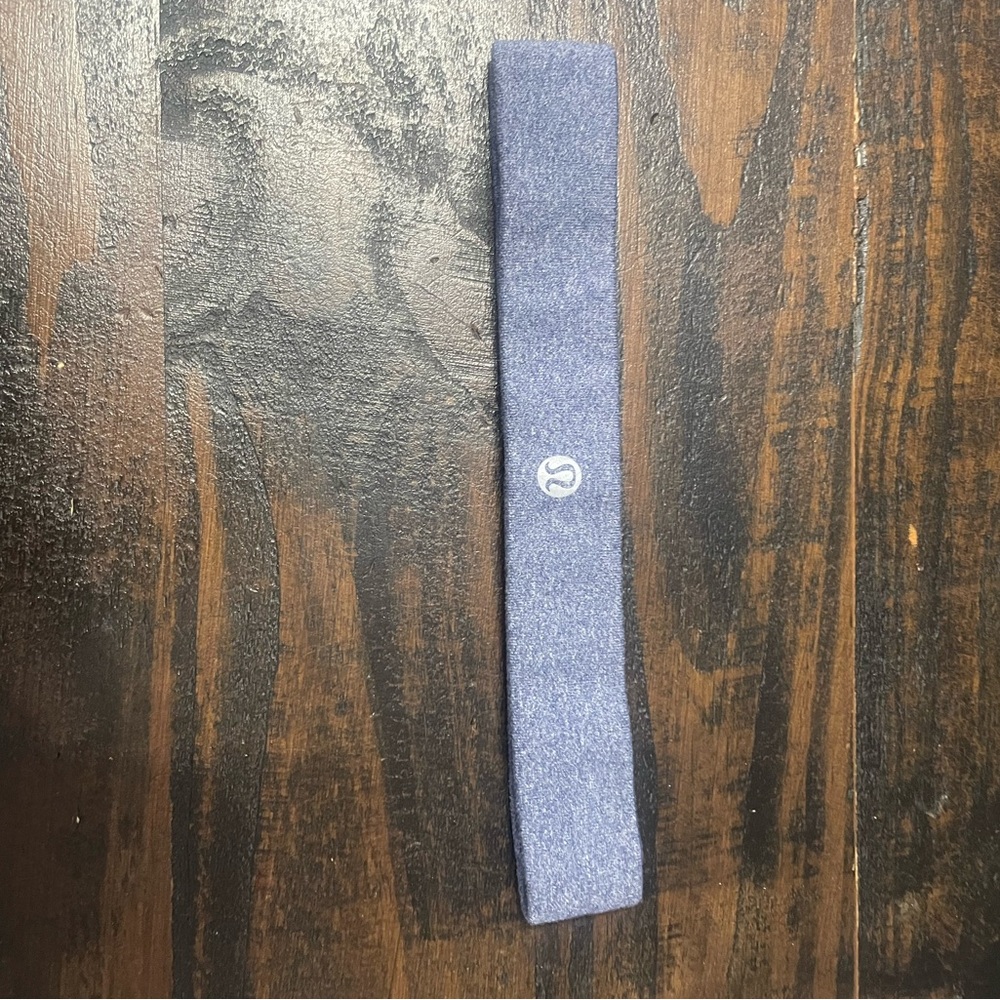 lululemon athletica  Heathered Navy Headband - Sweat-Wicking Athletic Band
